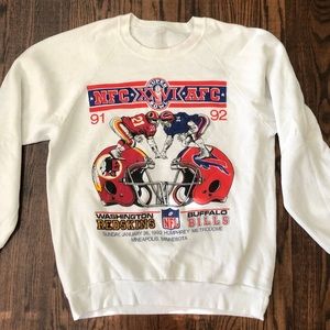 Vintage Redskins Bills Super Bowl 1992 Sweatshirt